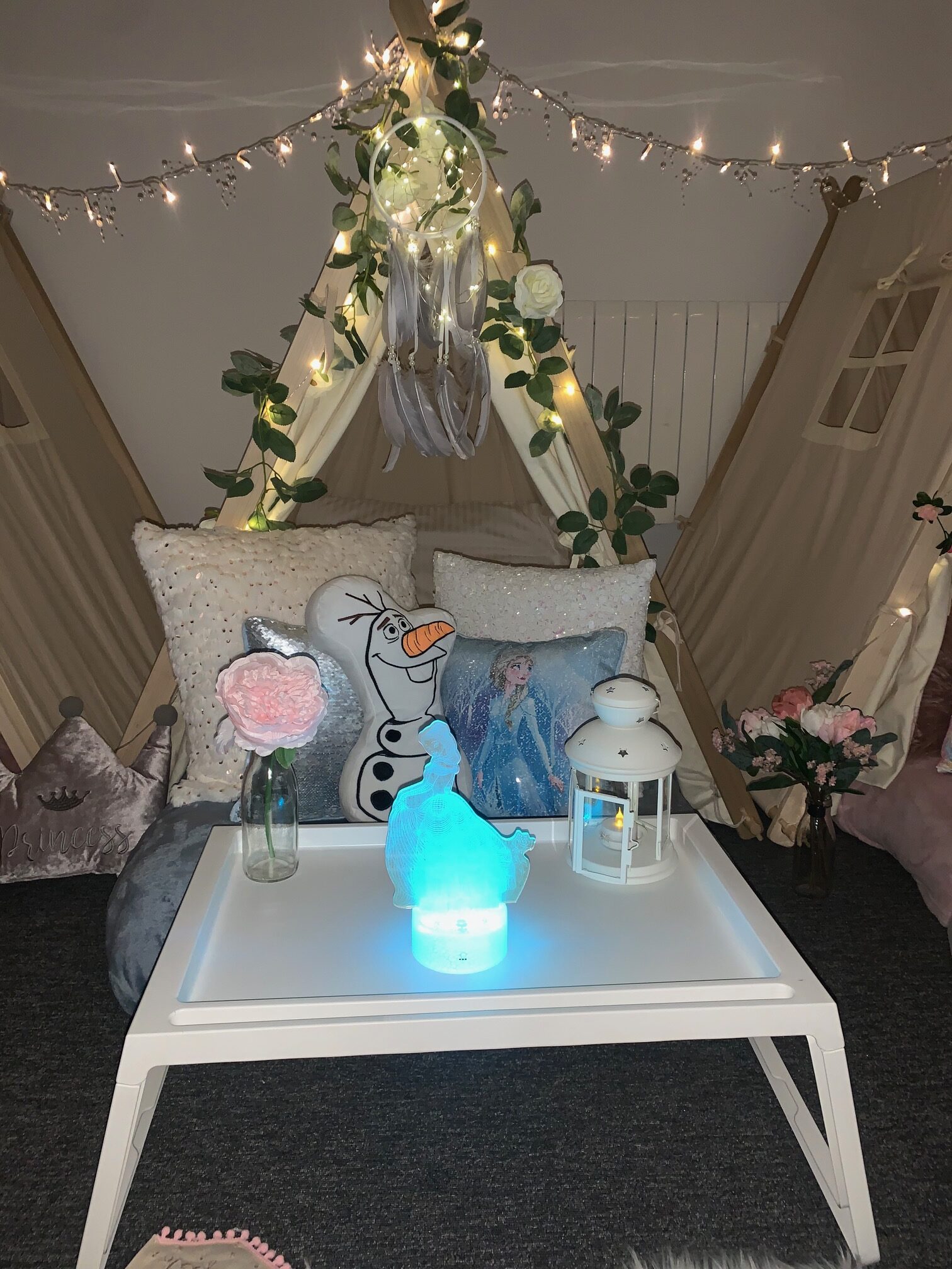 Disney princess teepee theme